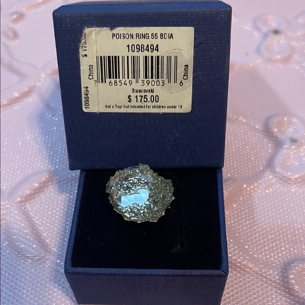 Swarovski Silver Poison Crystal Ring